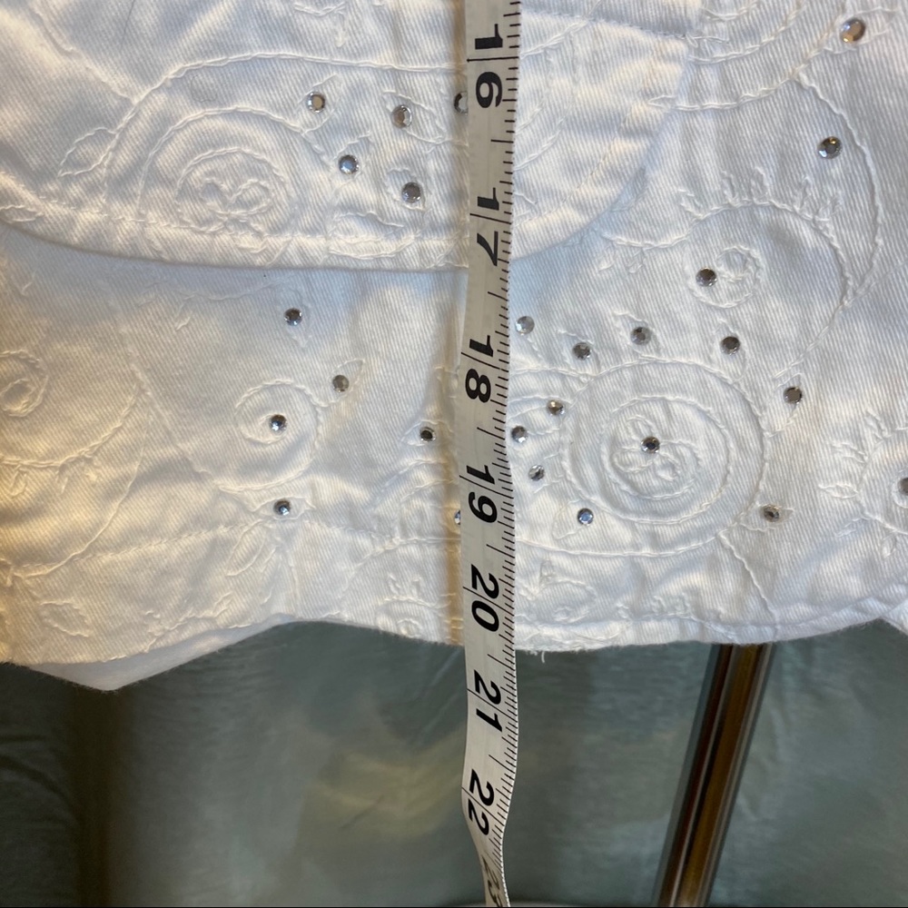 Karen hart white embroidered jean jacket - Picture 14 of 14
